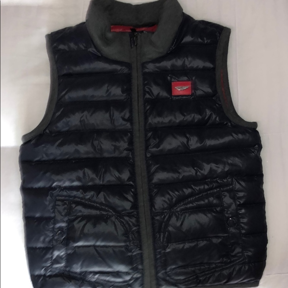 Boys Puffer Vest, Navy Blue